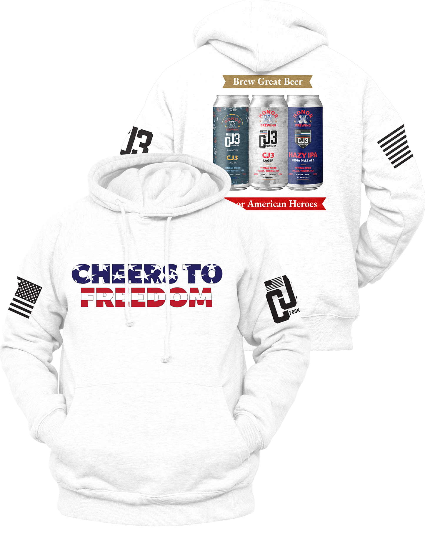 CJ3 "Honor Brewing Company" Sweatshirts